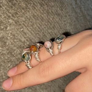 Handmade wire rings